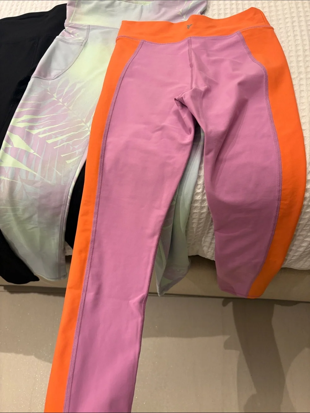 Old Navy Girls' Leggings Set - Black, Pink, Orange, Mint